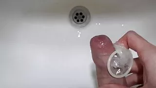 Cumming into CONDOM