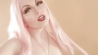 Gentle FemDom POV, selfie backstage video