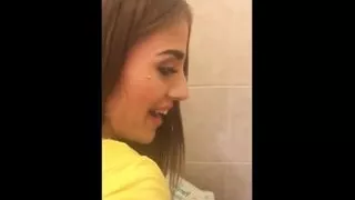 After Party Hot Fuck With College Whore In Public Bathrooms