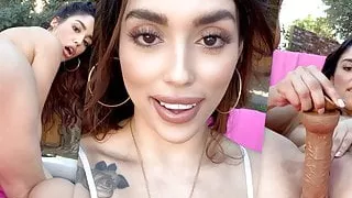 STORYTIME: Latina Babe VANESSA SKY fucks herself – nude selfie