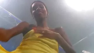 Ebony babe Zara shows cum in mouth and blows