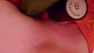 Fucking my holes with a cucumber