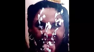 Riesiges Sperma im Gesicht Tribut brasilianisches Ebony Mädchen