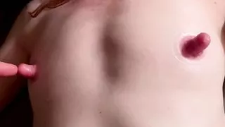 Huge Nipples Pumped More Huge