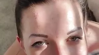 Facial in amateur canadian girl