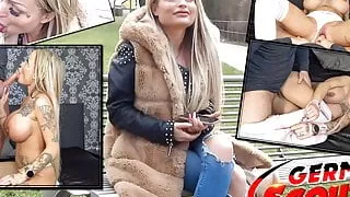 German Scout - Tiny Busty Girl Bb Shorty Fucked At First Date
