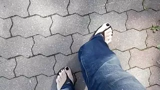 feet and flip flops