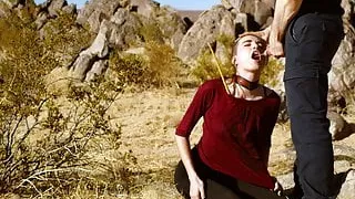 Piss, rimming & caning for petite submissive Brooke Johnson