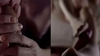 collage of gorgeous step mom enjoying a big cock