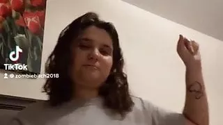 Eating a jelly fruit and wiggling my big boobs