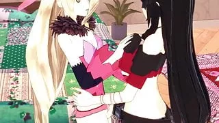 Velvet strapon fucks Magilou. Tales of Berseria Hentai.