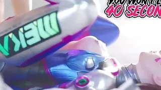 D.va gets fucked, you wont last 40 seconds playing this game