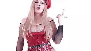 Red PVC Mistress, JOI part 3