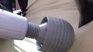 Cum in neck entry latex catsuit