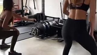 Victoria Justice & Madison Reed working out