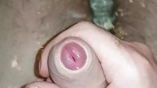 I cum my dick in the bathtub