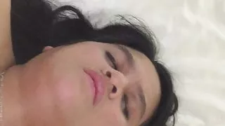 Pinay OFW cheating wife getting bleached with foreign cum.