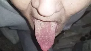 Old woman drinks my cum