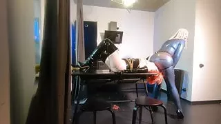 Food Fetish and Latex Rubber Lesbian Ass Worship