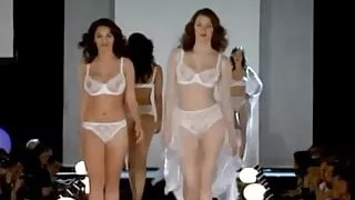 White lingerie defile
