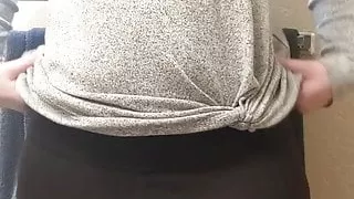 White girl with a big booty