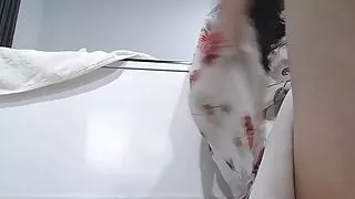 Sexy Naughty Goddess T Smoking Outside in Hot Tight Little B