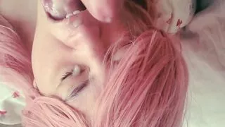 Sissy getting face and throat fucked