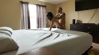 Girlfriend cheats with neighbor during lunch break Part 1