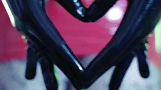 Latex Rubber Gloves Video Arya Grander Long Opers Gloves