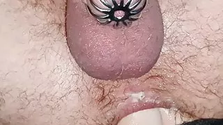 Double fisting husband’s arse – anal fisting