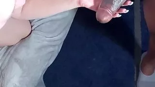 Cuckold watches his wife blow a black guy