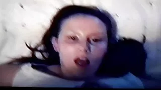 Cum in her mouth and on her face again