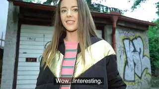 Public Agent Beautiful 25 year old student gets her tits out