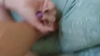 Blond cuckold wife in action