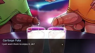 FutaDomWorld Cumshot Cocktail At the Bar