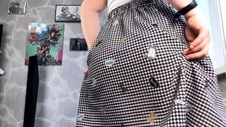 Look up my skirt and rate my white panties. SpaceAssXL