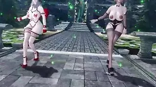 Skyrim sexy R18 dance WiggleWiggle