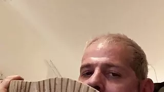 Sniffing, Licking And Spanking My Face With My Old Dirty Boo