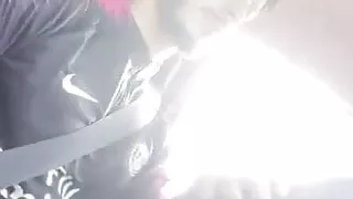 football kit lad wanks while driving - FIT AS FUCK