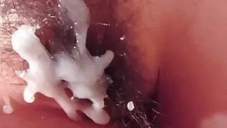 Hairy Pussy Cumshot