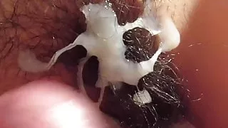 Hairy Pussy Cumshot