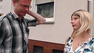 Regular young German blonde next door – housewife sex