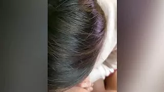 Shy Asian Milf blowing and fucked raw