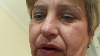 Granny games with horny mature woman and boy