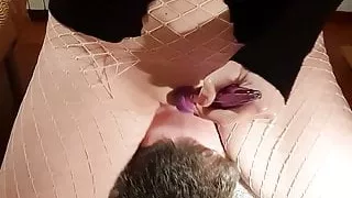 Face fuck and masturbation to orgasm!