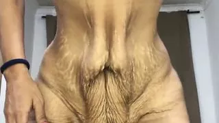 Old saggy skinny Latina, beautifully aged Colombian granny