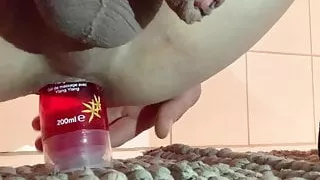 I fuck me with the whole Lube Bottle