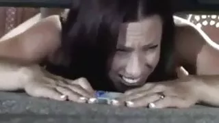 Busty amateur MILF stuck