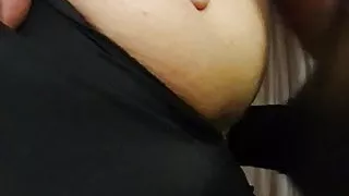 Latex panties with nylon swimsuit fuck