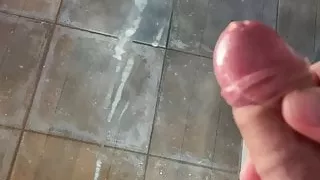 spray against the glass door